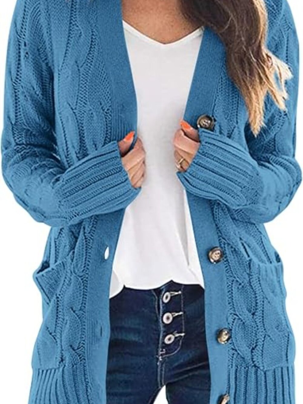 Women's Cable Knit Cardigan Sweaters Fall